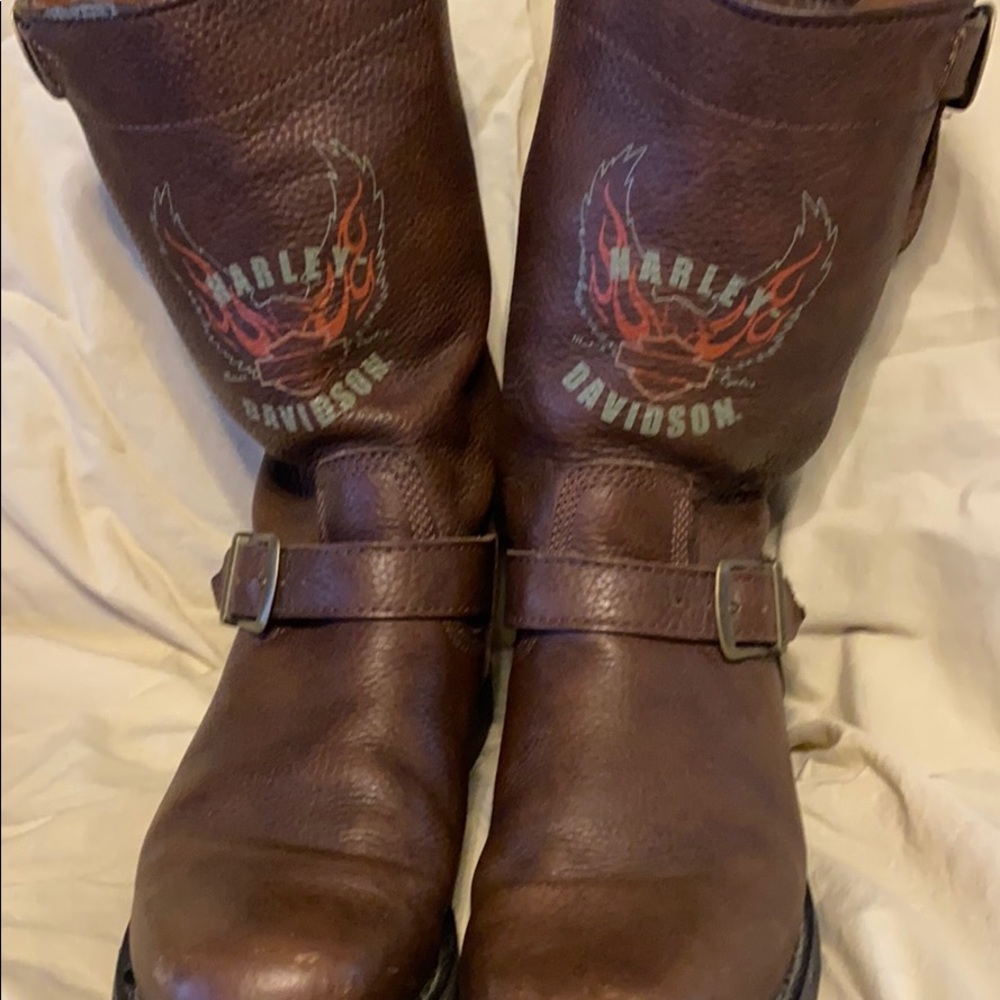 Harley Davidson leather riding boots